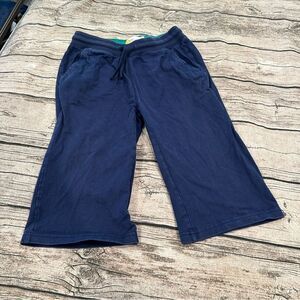 Mini Boden Over-The-Knee Sweat Shorts in Blue Size 11